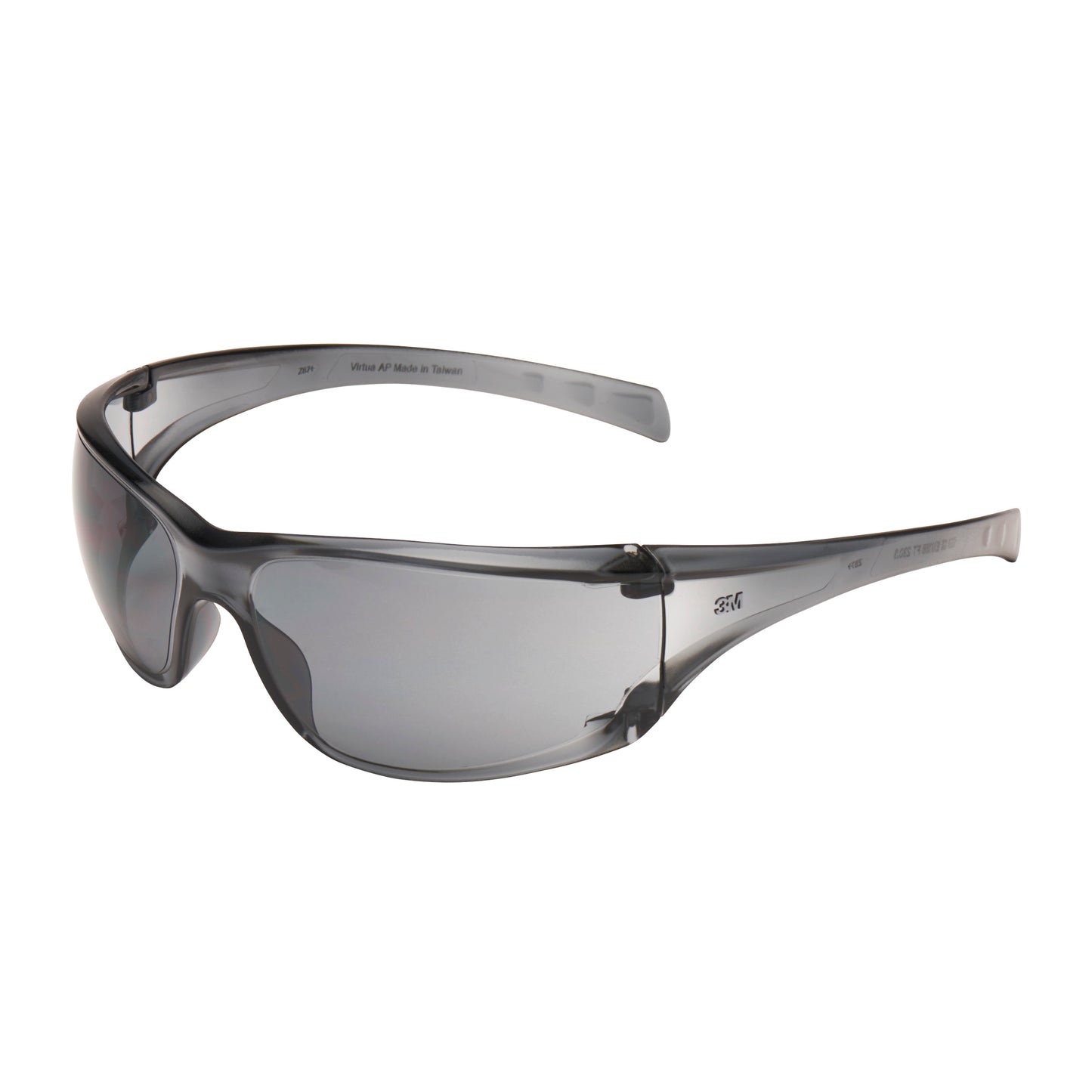 Les lunettes de protection 3M™ Virtua™ AP avec verre gris de 3M Deutschland GmbH offrent une protection oculaire légère et confortable avec un design enveloppant et une monture en plastique robuste pour une sécurité fiable.