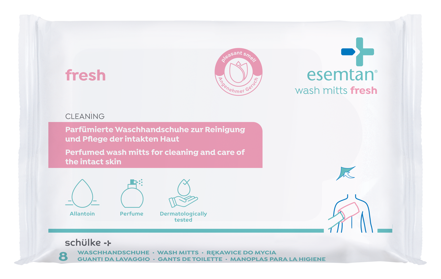 Guanti da lavaggio Esemtan Fresh 8 ST SP | Confezione (8 pezzi)