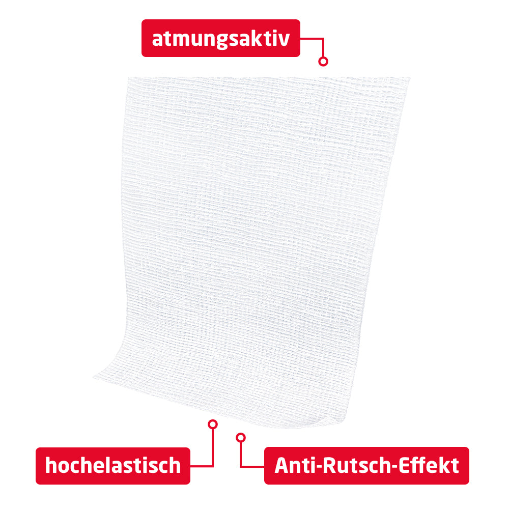 Leukoplast elastomull haft, kohäsive Fixierbinde, weiß