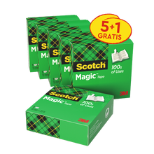 Scotch® Magic™ Invisible Tape Value Pack 6 Rolls 19mm x 33m | Pack (6 rolls)