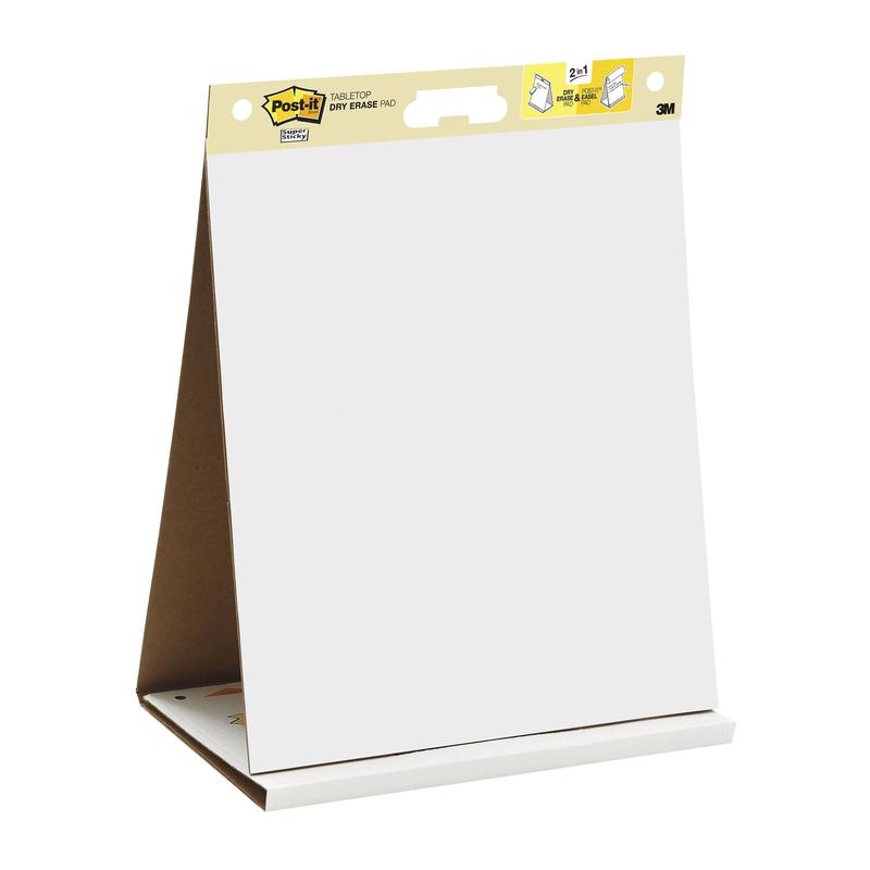 Tabella per riunioni/portafogli autoadesiva Post-it® Super Sticky con foglio cancellabile a secco integrato, bianco, 58,4 cm x 50,8 cm, 20 fogli/blocco, 6 blocchi/confezione, 100% PEFC, SGSCH-PEFC-COC-110078 | Confezione (1 pezzo)