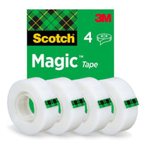 Nastro invisibile Scotch® Magic™ 8-1933-4S, 19 mm x 33 m, 4 rotoli/confezione | Confezione (4 rotoli)