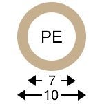 servomat Ersatzteil LLDPE Schlauch 10 x 7 mm Natur – Teilenr. JGPE1007100MN