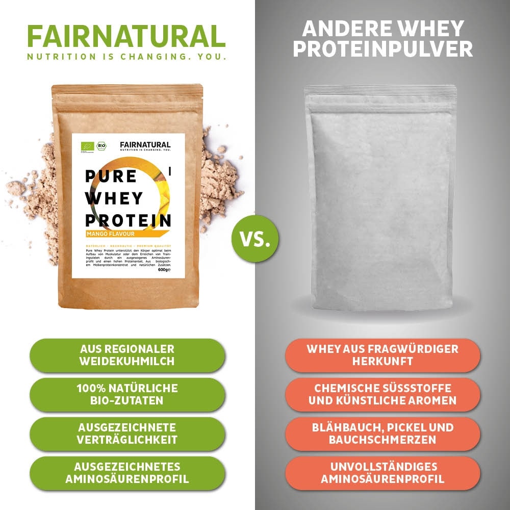 Mangue en poudre de protéine de lactosérum biologique